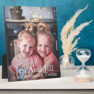 Custom Photo Make it Unique Twin Sisters Plaque