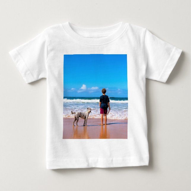 Custom Photo Make Your Own Design - I Love My Pet  Baby T-Shirt (Front)