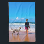 Custom Photo Make Your Own Design - I Love My Pet  Kitchen Towel<br><div class="desc">Custom Photo Make Your Own Design - I Love My Pet - Personalized Family / Friends / Pets or Personal Gift - Add Your Photo / Text / Name - Resize and move or remove and add elements / text with customization tool ! You can transfer this design to more...</div>