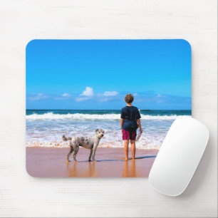 Custom Photo Make Your Own Design - I Love My Pet Mouse Pad