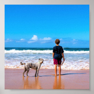 Custom Photo Make Your Own Design - I Love My Pet  Poster