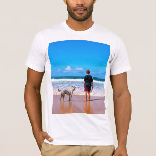 Custom Photo Make Your Own Design - I Love My Pet  T-Shirt