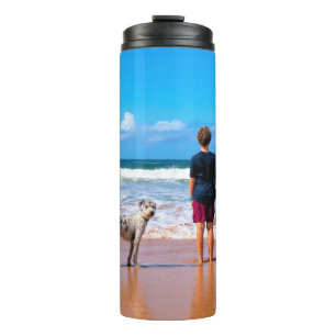 Custom Photo Make Your Own Design - I Love My Pet  Thermal Tumbler