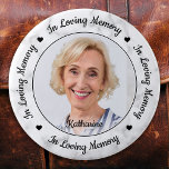 Custom Photo Marble In Loving Memory Memorial  2 Inch Round Button<br><div class="desc">Honour your loved one with a custom photo memorial funeral button. This unique memorial keepsake funeral button is the perfect gift for yourself, family or friends to pay tribute to your loved one. We hope your memorial button will bring you peace, joy and happy memories. Quote "In Loving Memory". Customize...</div>