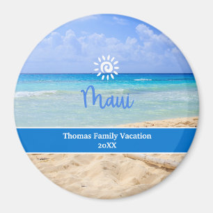 Custom Photo Maui Beach  Magnet
