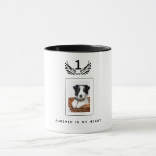Custom photo memorial dog pet mug