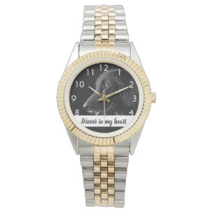 Custom photo memorial dog pet  watch