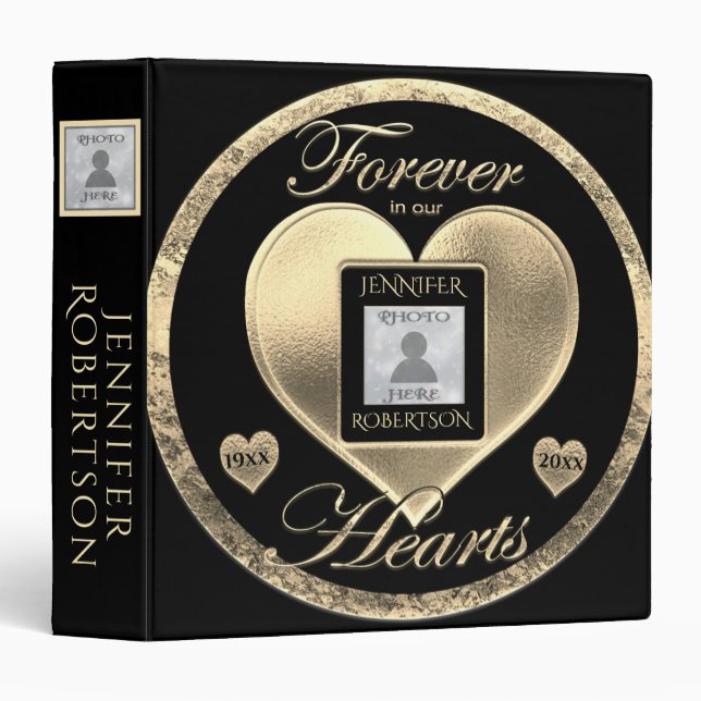 Custom Photo Memorial in Loving Memory Binder (Front/Spine)