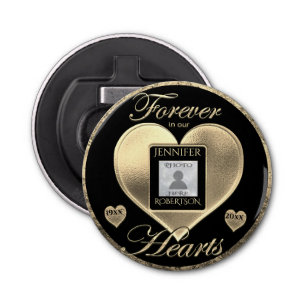 Custom Photo Memorial in Loving Memory Bottle Opener