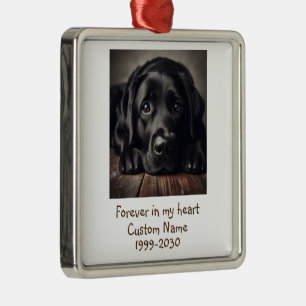 Custom Photo Memorial Keepsake Pet Dog Metal Ornament
