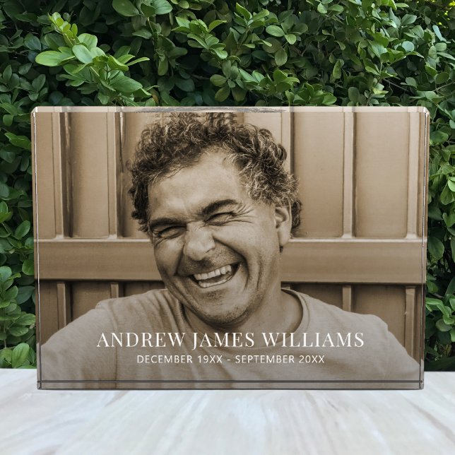 Custom Photo Memorial Tribute Block (Memorial Photo Block)