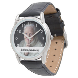 Custom photo memorial wife watch