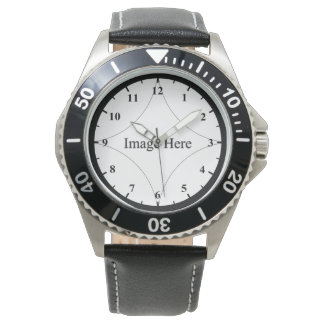 Custom Photo, Men's Stainless Steel Watch