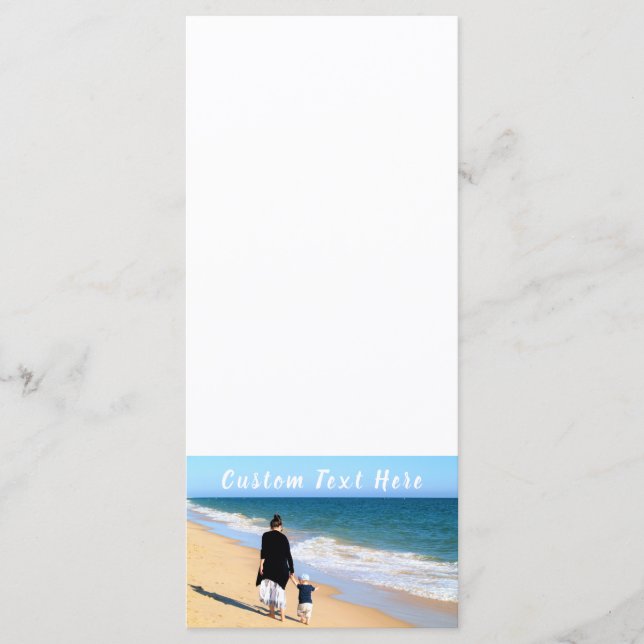 Custom Photo Menu with Your Photos and Text (Front)