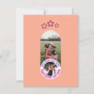 📸 Custom Photo & Message Card – Personalized Text