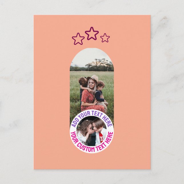 📸 Custom Photo & Message Card – Personalized Text (Front)