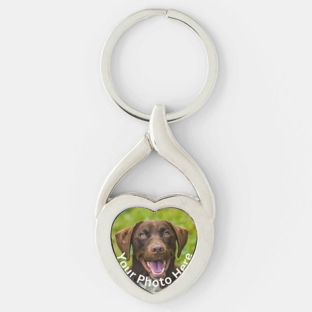 Custom Photo Metal Keychain (Front)