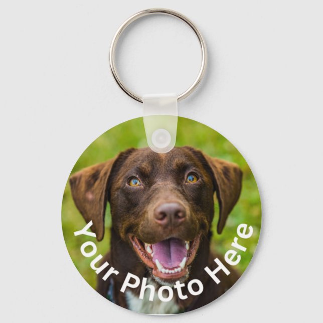 Custom Photo Metal Keychain (Front)