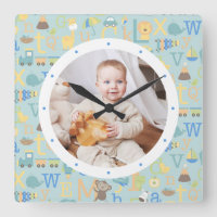 Custom Photo Modern Baby Boy Personalized Nursery