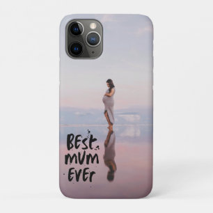 Custom Photo Modern Best Mom Ever iPhone 11 Pro Case