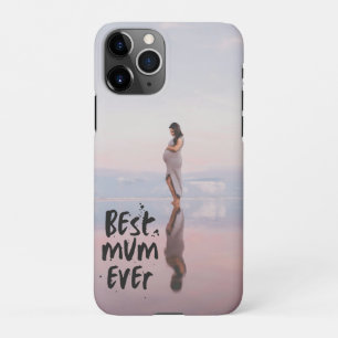 Custom Photo Modern Best Mom Ever iPhone 11Pro Case