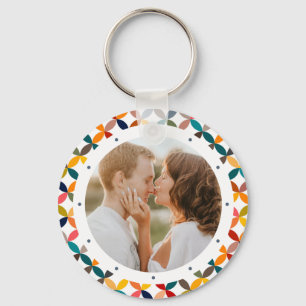 Custom Photo Modern Colourful Personalized Keychain