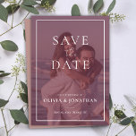 custom Photo Modern Dusty Pink Save the Date Invitation<br><div class="desc">Get this custom Photo Modern Dusty Pink Save the Date Invitation! This invitation is perfect for couples who want to set the tone for their upcoming wedding in a stylish and modern way. The elegant dusty pink overlay design and modern typography create a warming look that is sure to impress...</div>
