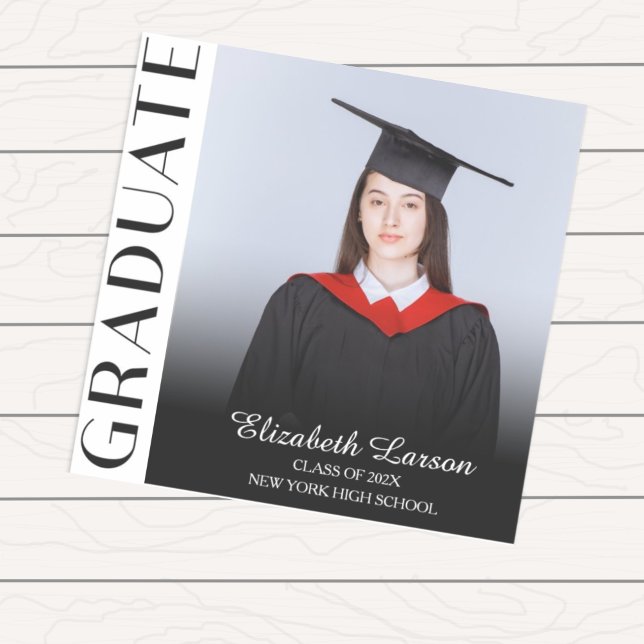 Custom Photo Modern Elegant Senior Graduation Part (Creator Uploaded)
