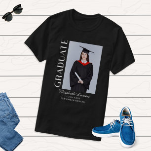 Custom Photo Modern Elegant Senior Graduation Part T-Shirt