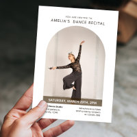 Custom Photo Modern Minimalist Dance Recital