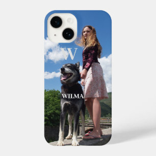 Custom Photo Monogram Apple iPhone X 11 12 13 14 Case
