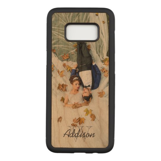 Custom Photo | Monogram & Name Carved Samsung Galaxy S8 Case