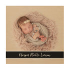 Custom Photo Monogram Personalized Print on Wood