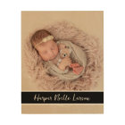 Custom Photo Monogram Personalized Print on Wood