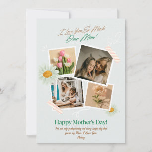 Custom Photo Mothers Day Love You Mom