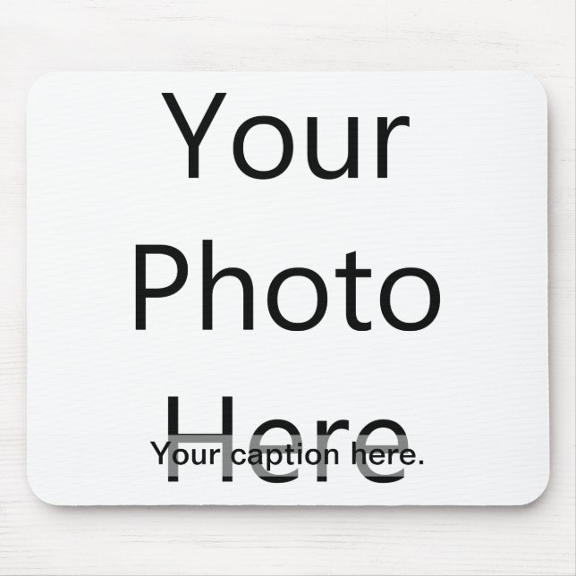 Custom Photo Mousepad with Caption (Black Text) (Front)