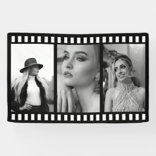 Custom Photo Movie Strip Banner, Hollywood Party Banner