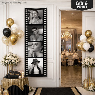 Custom Photo Movie Strip Banner, Hollywood Party  Banner