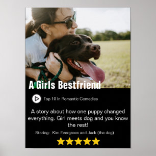 Custom Photo Movie with Your Picture, Title & Cred Poster