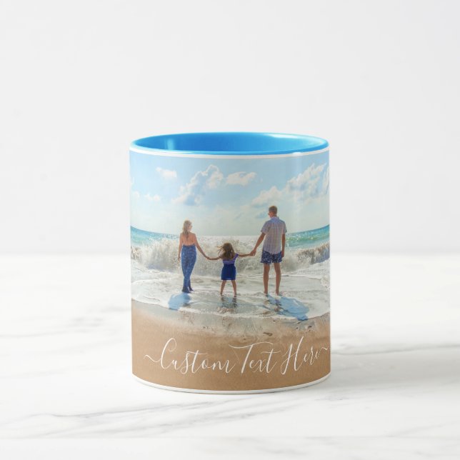 Custom Photo Mug Gift Your Photos and Text (Center)