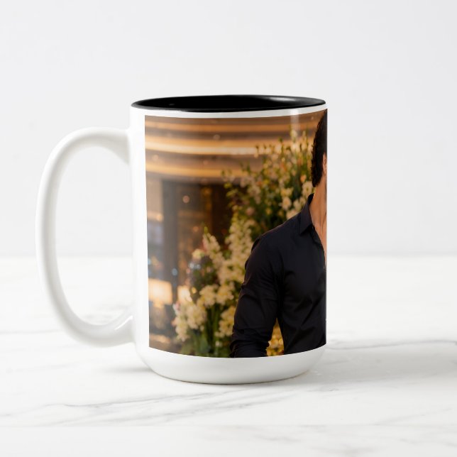 Custom Photo Mug - Personalized Full Wrap Coffee  (Left)