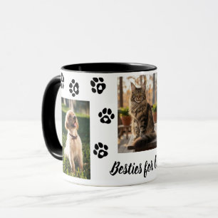 Custom Photo Mug: Pet Besties for Life Mug