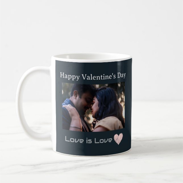 Custom Photo Mug True Love Story Never Ends (Left)