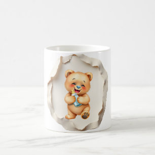 Custom Photo Mug with Modern Abstract Background