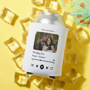 Custom photo music song playlist for couples can cooler
