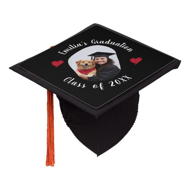 Custom Photo Name Class Year Graduation  Cap Topper (Angled)