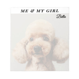 Custom Photo Name Dog Owner Emotional Quote Simple Notepad