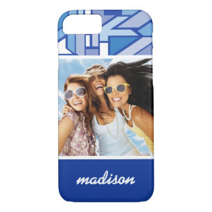 Custom Photo & Name Geometric pattern 2 Case-Mate iPhone Case