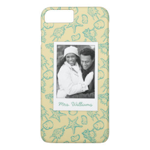 Custom Photo & Name Hand Drawn Shells 2 Case-Mate iPhone Case