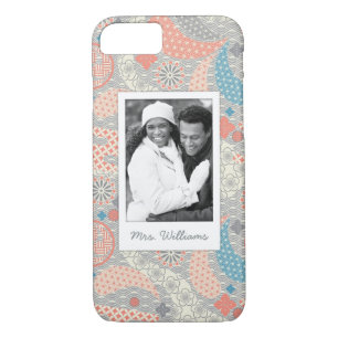 Custom Photo & Name Japanese Style Pattern Case-Mate iPhone Case
